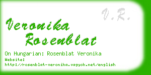 veronika rosenblat business card
